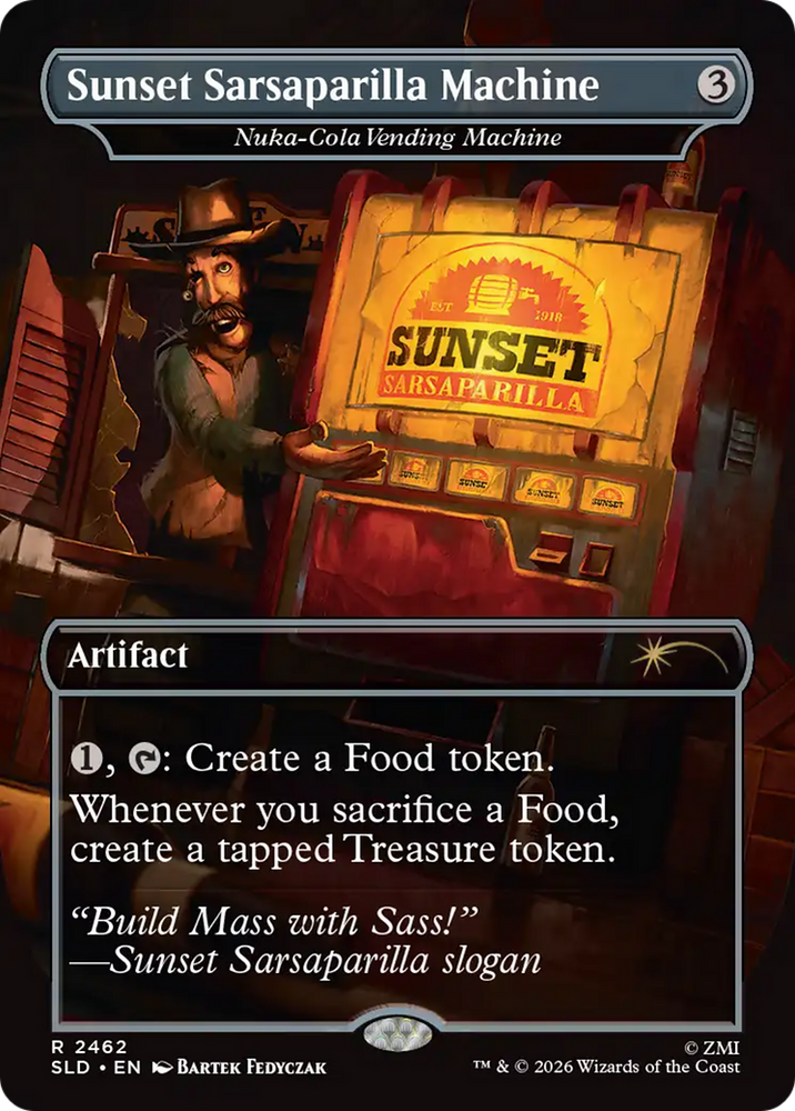 Sunset Sarsaparilla Machine - Nuka-Cola Vending Machine [Secret Lair Drop Series] Magic: The Gathering