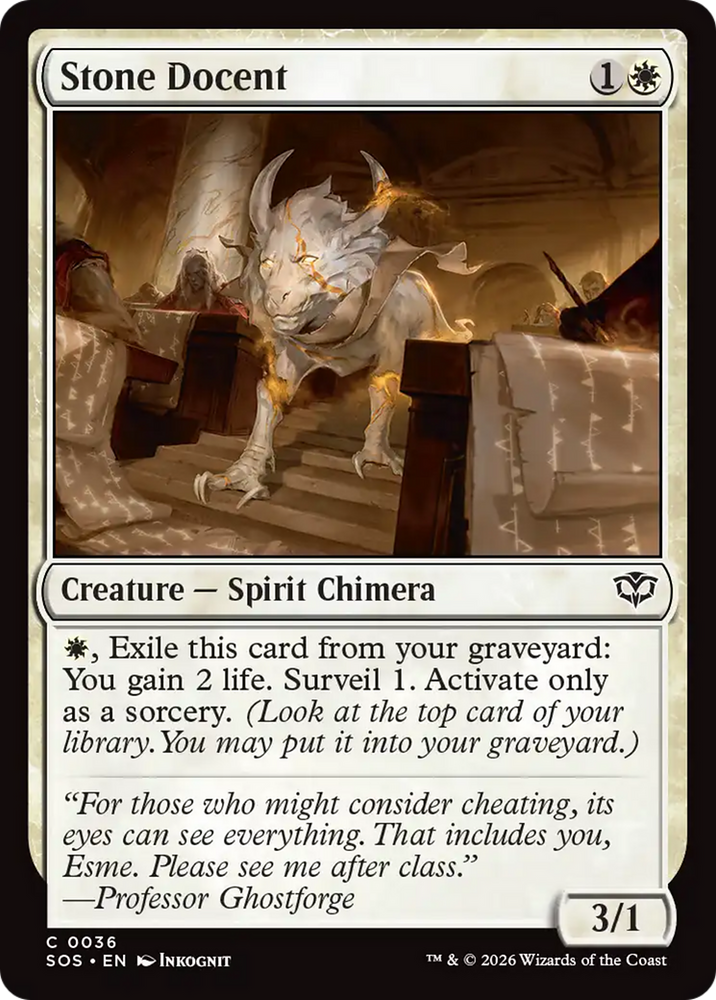 Stone Docent [Secrets of Strixhaven] Magic: The Gathering