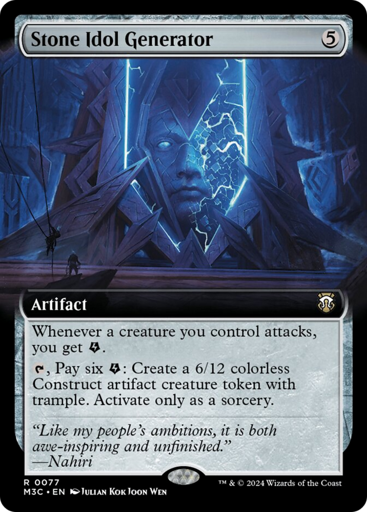 Stone Idol Generator (Extended Art) [Modern Horizons 3 Commander] Magic: The Gathering
