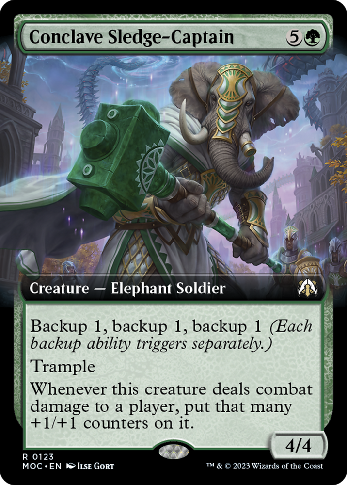 Conclave Sledge-Captain (Extended Art) [March of the Machine Commander] Magic: The Gathering