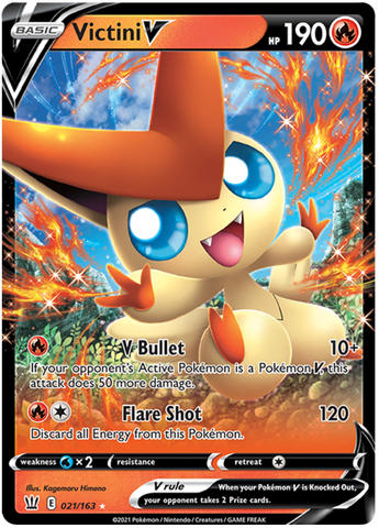 Victini V (021/163) [Sword & Shield: Battle Styles] Pokémon