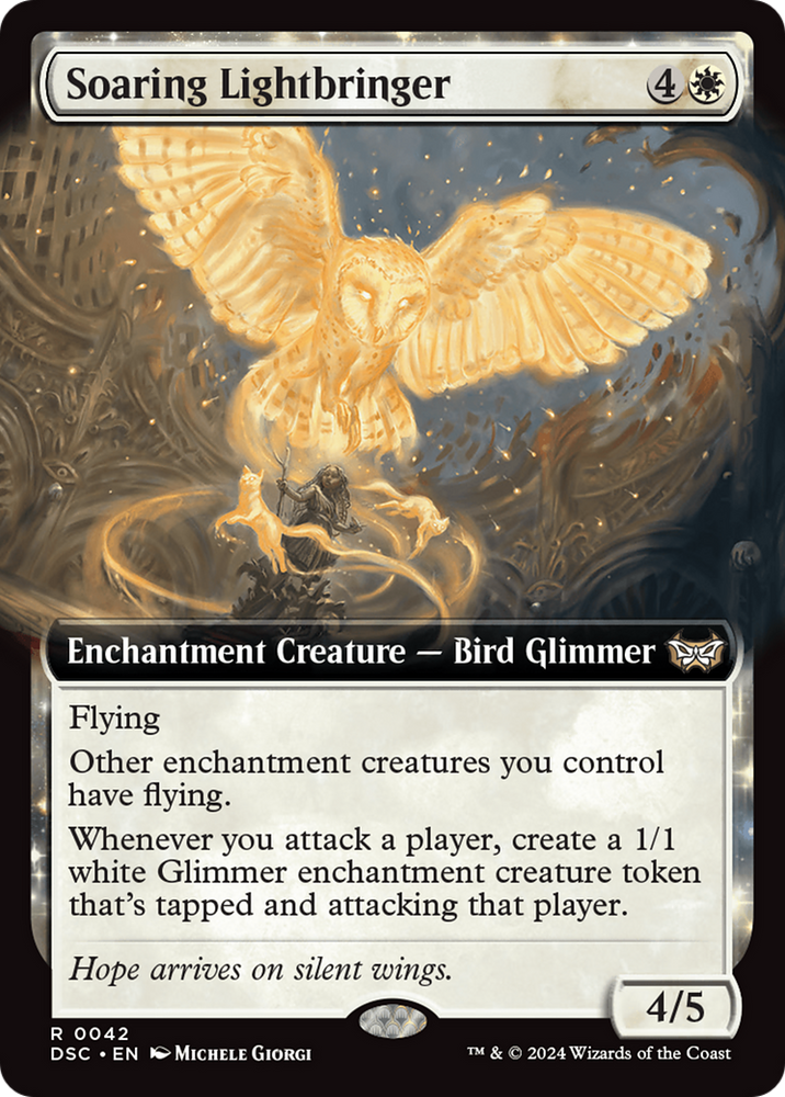 Soaring Lightbringer (Extended Art) [Duskmourn: House of Horror Commander] Magic: The Gathering