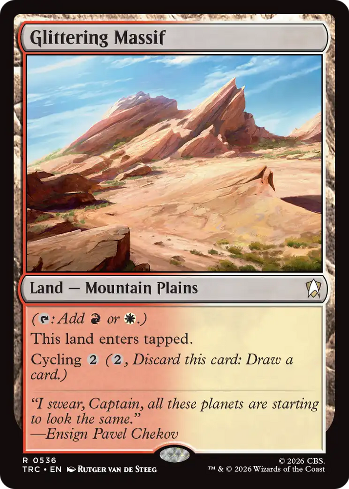 Glittering Massif (Surge Foil) [Star Trek Commander] Magic: The Gathering