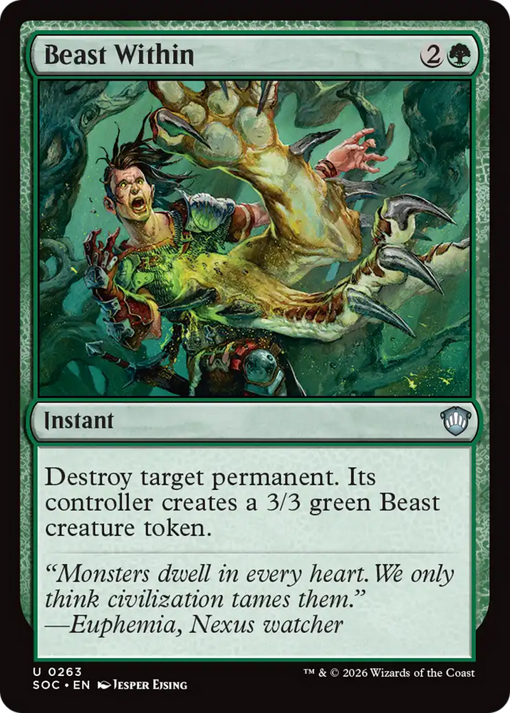 Beast Within [Secrets of Strixhaven Commander] Magic: The Gathering