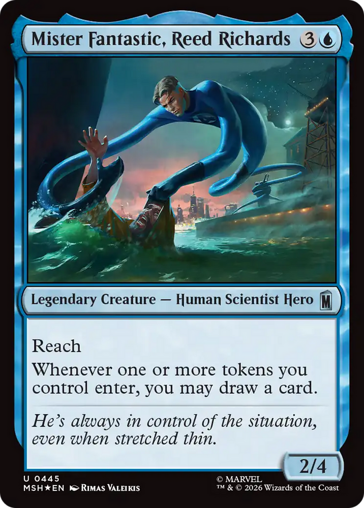 Mister Fantastic, Reed Richards (Surge Foil) [Marvel Super Heroes] Magic: The Gathering