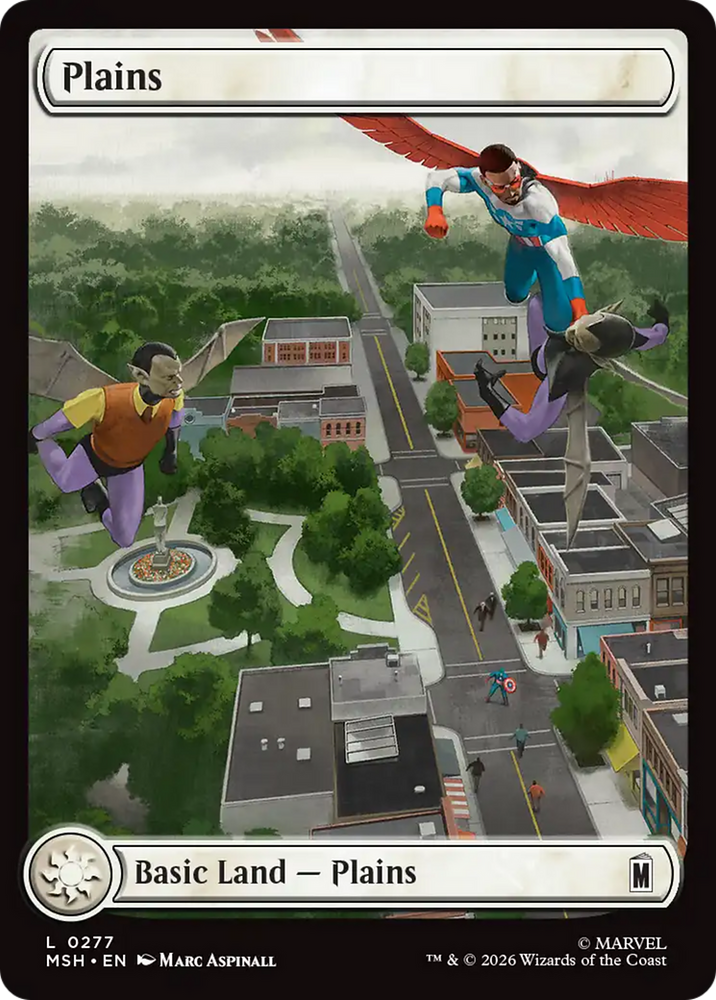Plains (0277) [Marvel Super Heroes] Magic: The Gathering