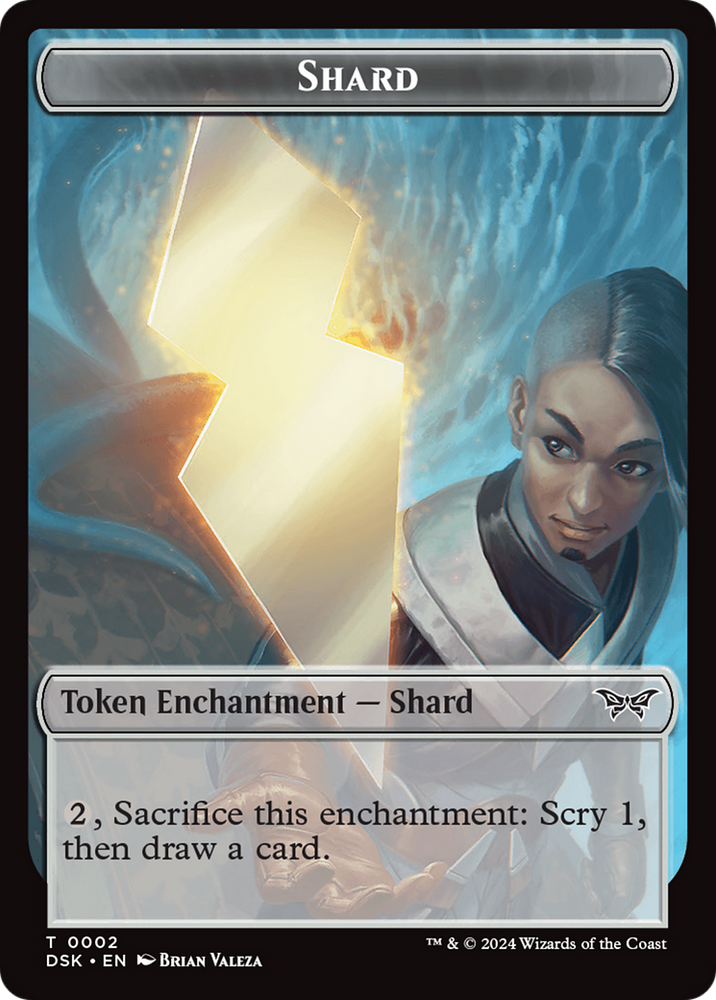 Shard // Manifest Double-Sided Token [Duskmourn: House of Horror Tokens] Magic: The Gathering