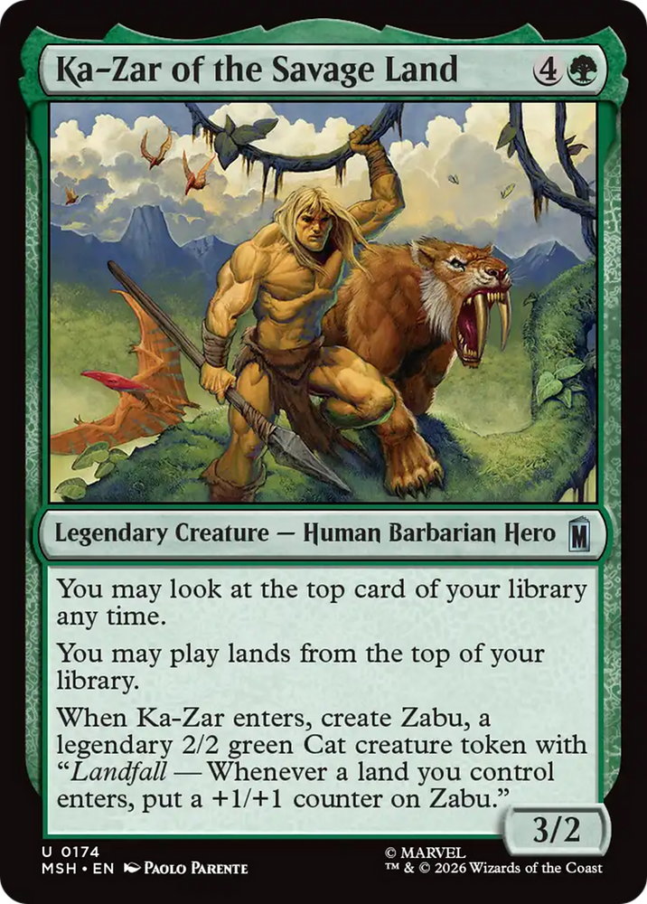 Ka-Zar of the Savage Land [Marvel Super Heroes] Magic: The Gathering