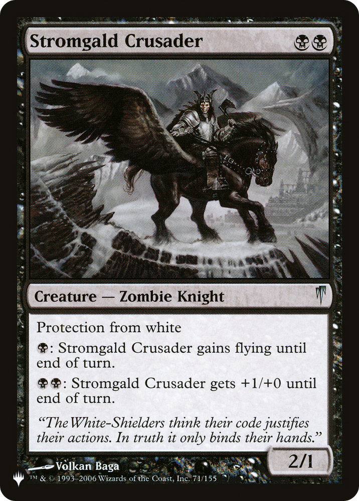 Stromgald Crusader [The List] Magic: The Gathering