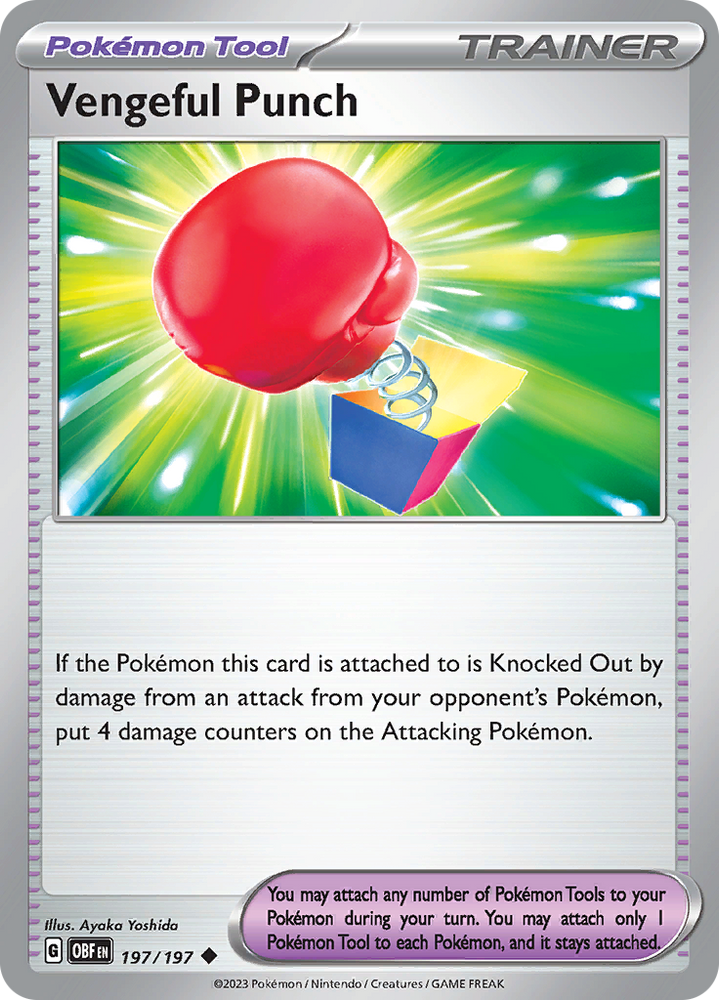 Vengeful Punch (197/197) [Scarlet & Violet: Obsidian Flames] Pokémon