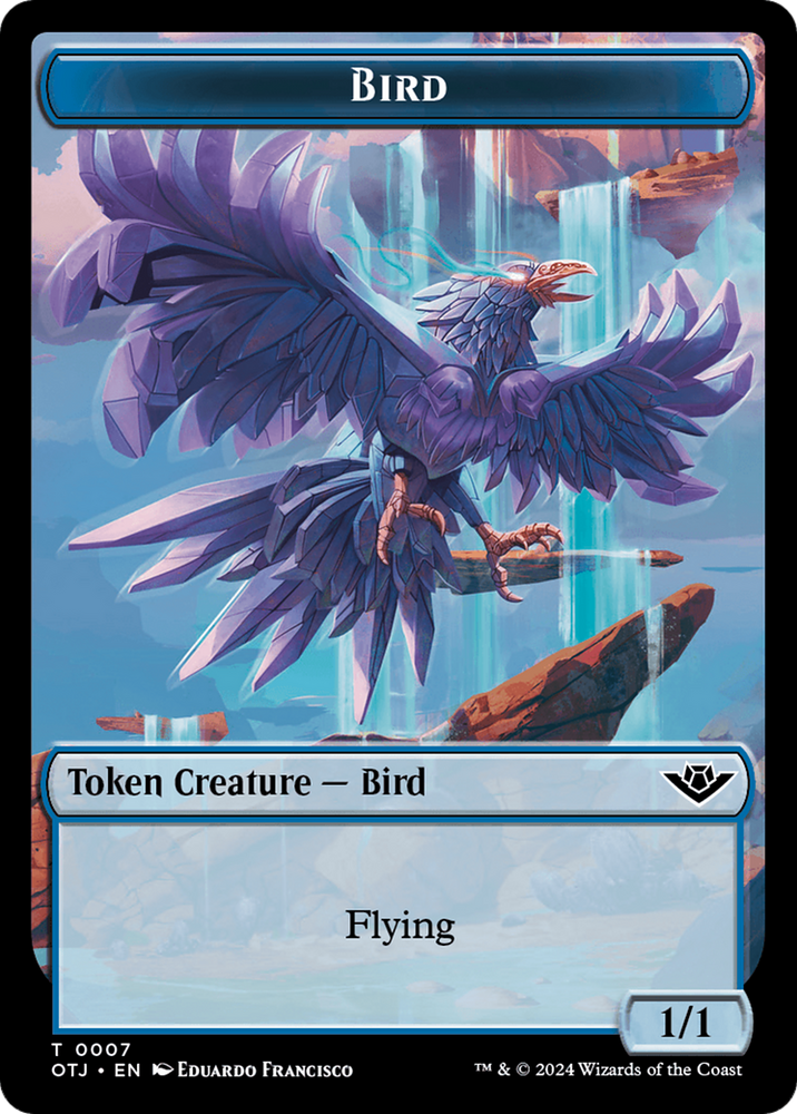 Bird Token [Outlaws of Thunder Junction Tokens] Magic: The Gathering