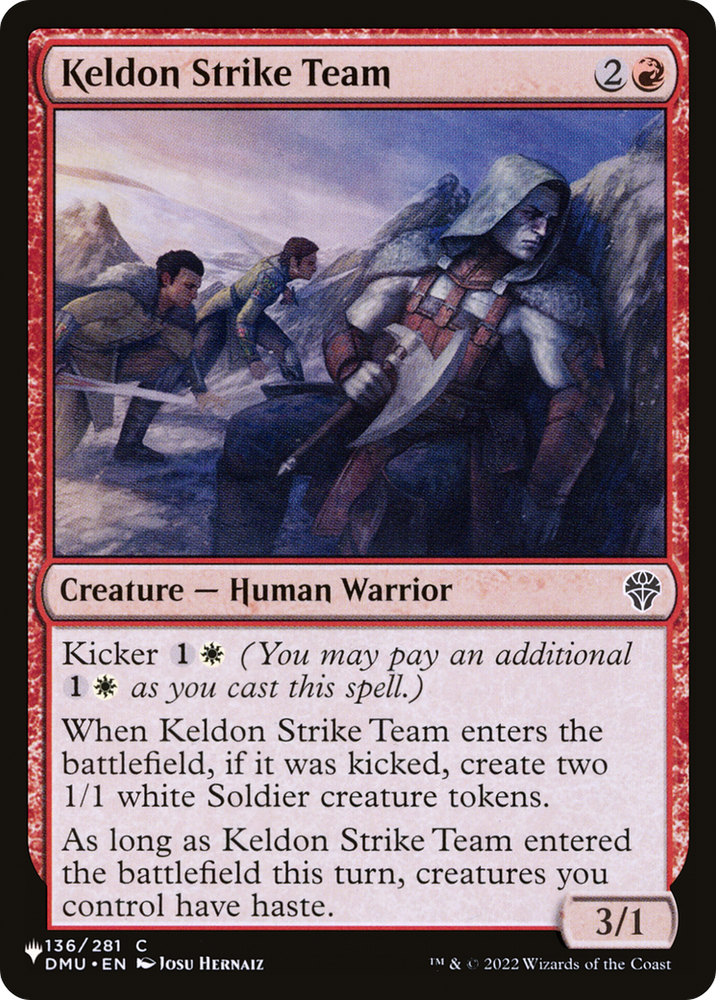 Keldon Strike Team [The List] Magic: The Gathering