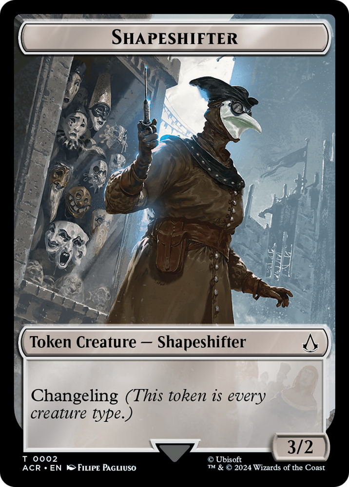 Shapeshifter Token [Assassin's Creed Tokens] Magic: The Gathering