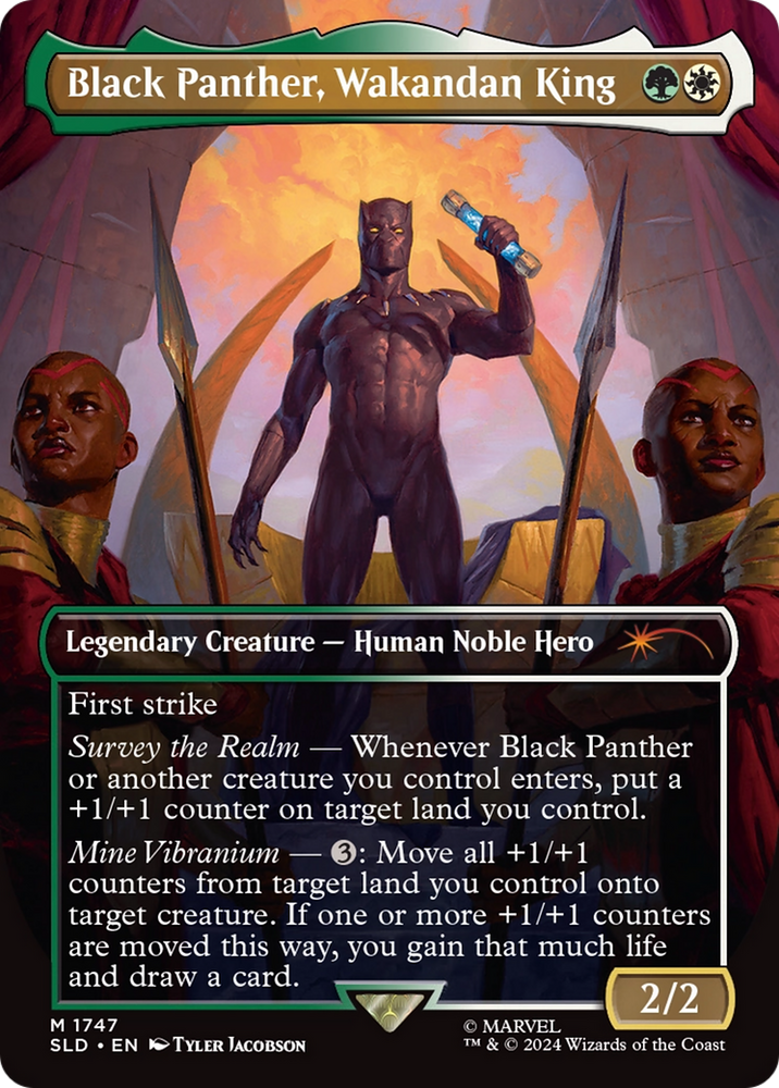 Black Panther, Wakandan King [Secret Lair Drop Series] Magic: The Gathering