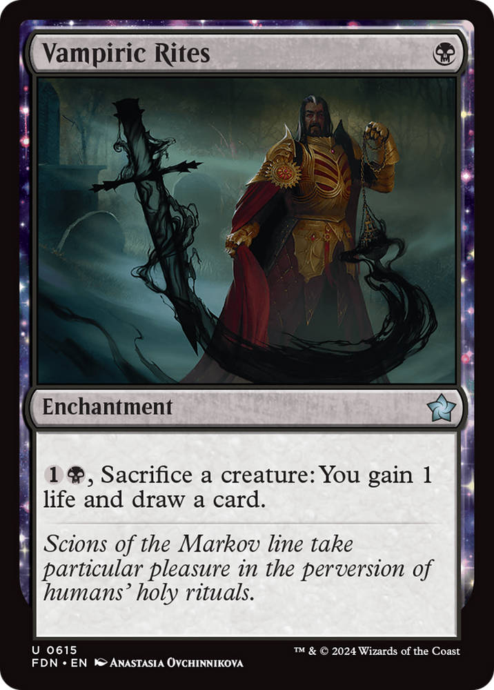 Vampiric Rites [Foundations] Magic: The Gathering