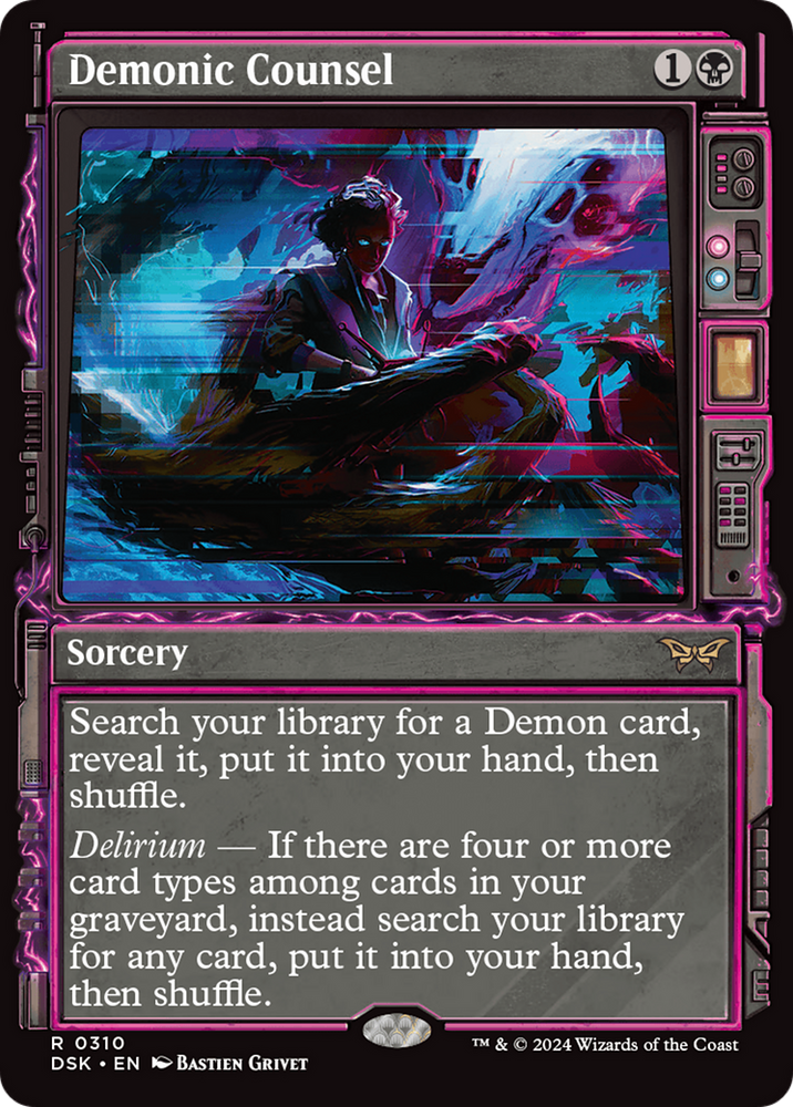 Demonic Counsel (Showcase) [Duskmourn: House of Horror] Magic: The Gathering