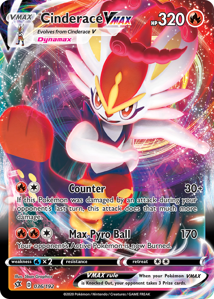 Cinderace VMAX (036/192) [Sword & Shield: Rebel Clash] Pokémon