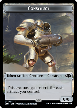 Elephant // Construct Double-Sided Token [Dominaria Remastered Tokens] Magic: The Gathering