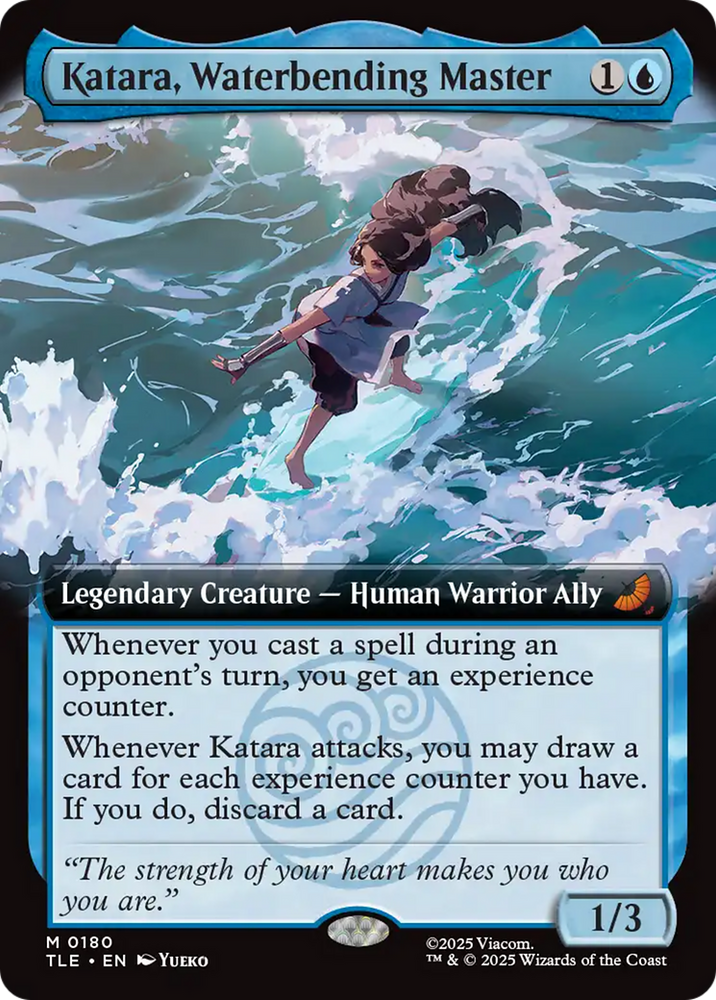 Katara, Waterbending Master (Extended Art) [Avatar: The Last Airbender: Eternal-Legal] Magic: The Gathering