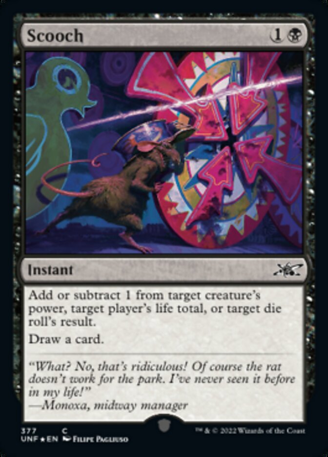 Scooch (Galaxy Foil) [Unfinity] Magic: The Gathering