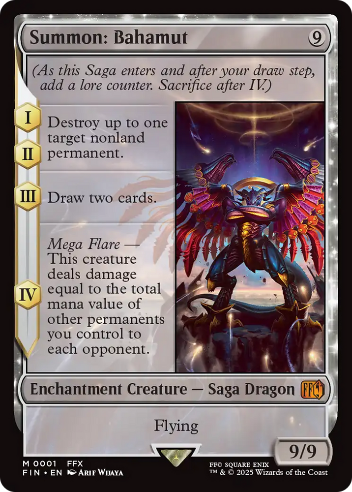Summon: Bahamut [FINAL FANTASY] Magic: The Gathering
