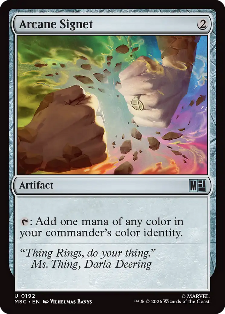 Arcane Signet (0192) (Surge Foil) [Marvel Super Heroes Commander] Magic: The Gathering