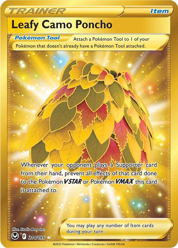 Leafy Camo Poncho (214/195) [Sword & Shield: Silver Tempest] Pokémon