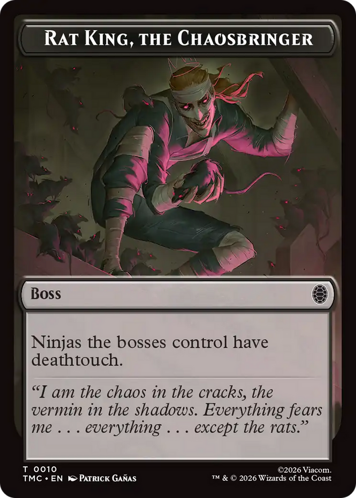 Rat King, The Chaosbringer [Teenage Mutant Ninja Turtles Commander Tokens] Magic: The Gathering