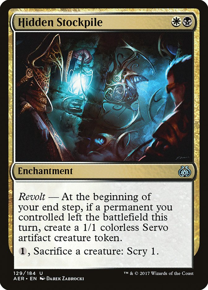 Hidden Stockpile [Aether Revolt] Magic: The Gathering