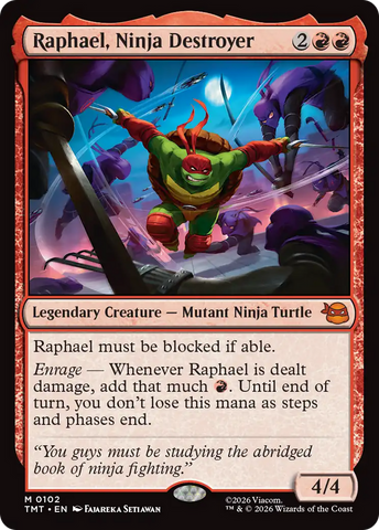 Raphael, Ninja Destroyer [Teenage Mutant Ninja Turtles] Magic: The Gathering