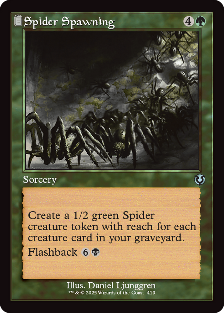 Spider Spawning (Retro Frame) [Innistrad Remastered] Magic: The Gathering