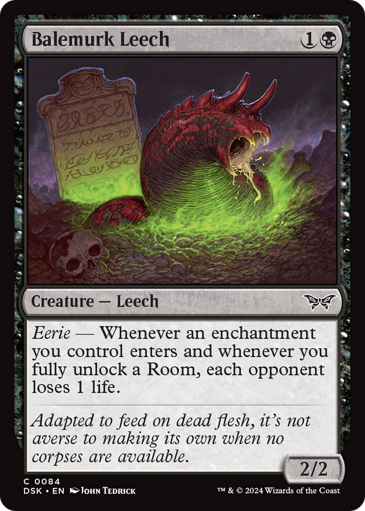 Balemurk Leech [Duskmourn: House of Horror] Magic: The Gathering