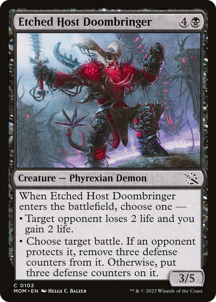 Etched Host Doombringer [March of the Machine] Magic: The Gathering