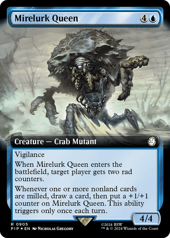 Mirelurk Queen (Extended Art) (Surge Foil) [Fallout] Magic: The Gathering