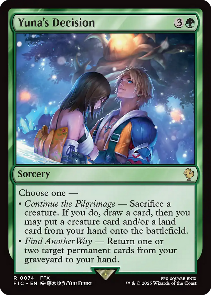 Yuna's Decision [FINAL FANTASY Commander] Magic: The Gathering
