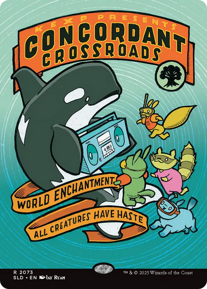 Concordant Crossroads (2073) (Rainbow Foil) [Secret Lair Drop Series] Magic: The Gathering