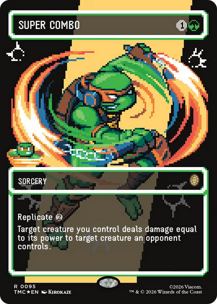 Super Combo (Borderless) (Surge Foil) [Teenage Mutant Ninja Turtles Commander] Magic: The Gathering