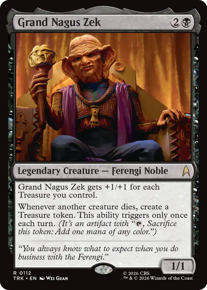 Grand Nagus Zek [Star Trek] Magic: The Gathering