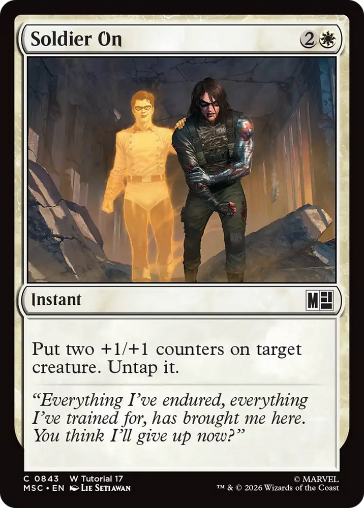 Soldier On [Marvel Super Heroes Commander] Magic: The Gathering