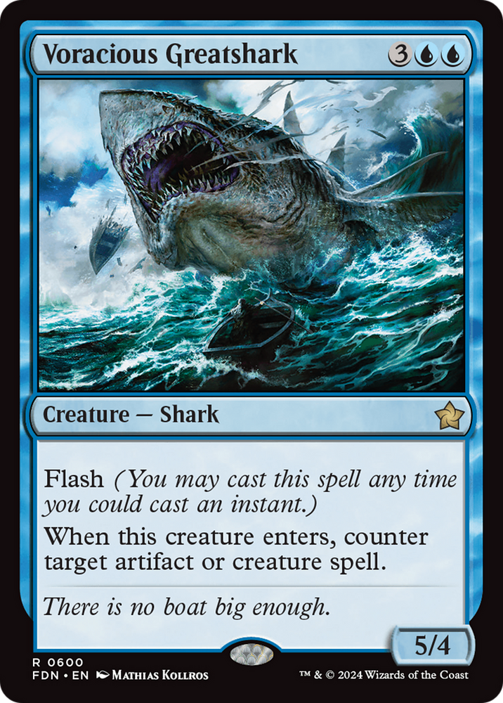 Voracious Greatshark [Foundations] Magic: The Gathering