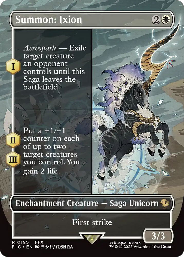 Summon: Ixion (Borderless) [FINAL FANTASY Commander] Magic: The Gathering