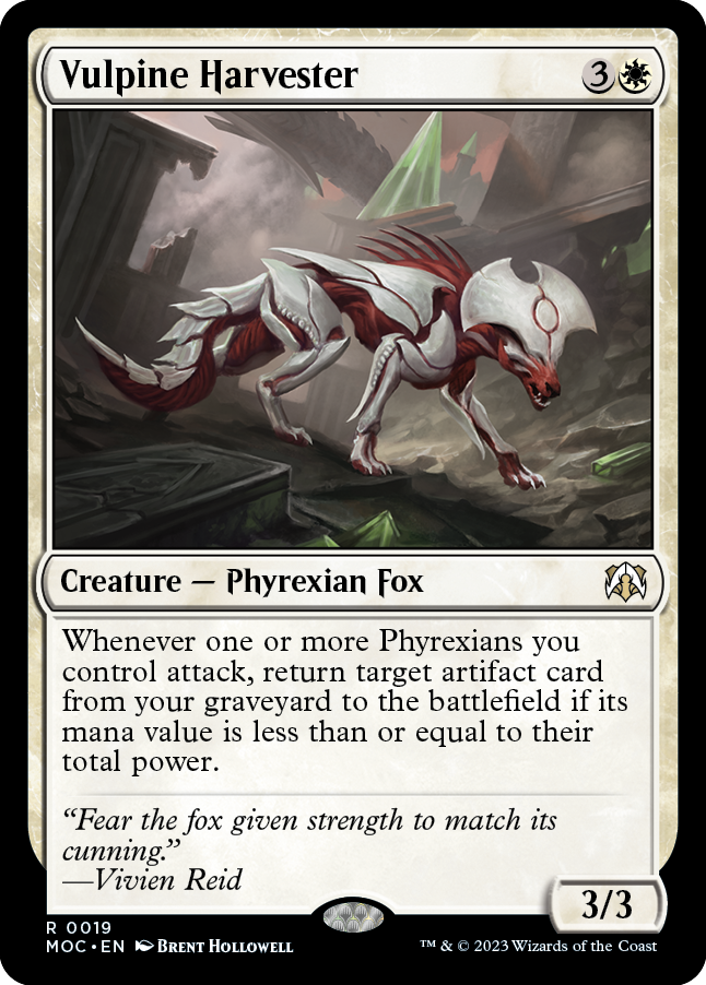 Vulpine Harvester [March of the Machine Commander] Magic: The Gathering