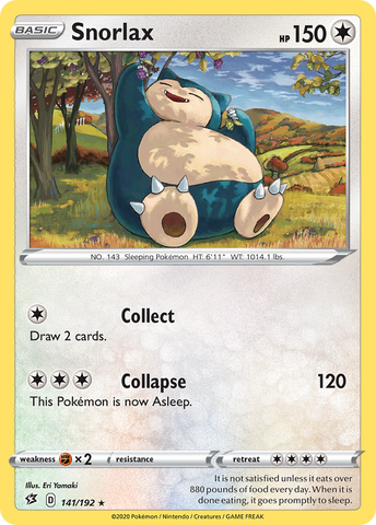 Snorlax (141/192) (Cosmos Holo) [Sword & Shield: Rebel Clash] Pokémon