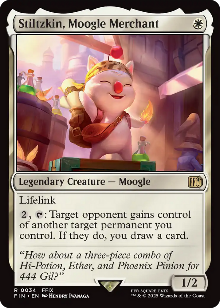 Stiltzkin, Moogle Merchant [FINAL FANTASY] Magic: The Gathering