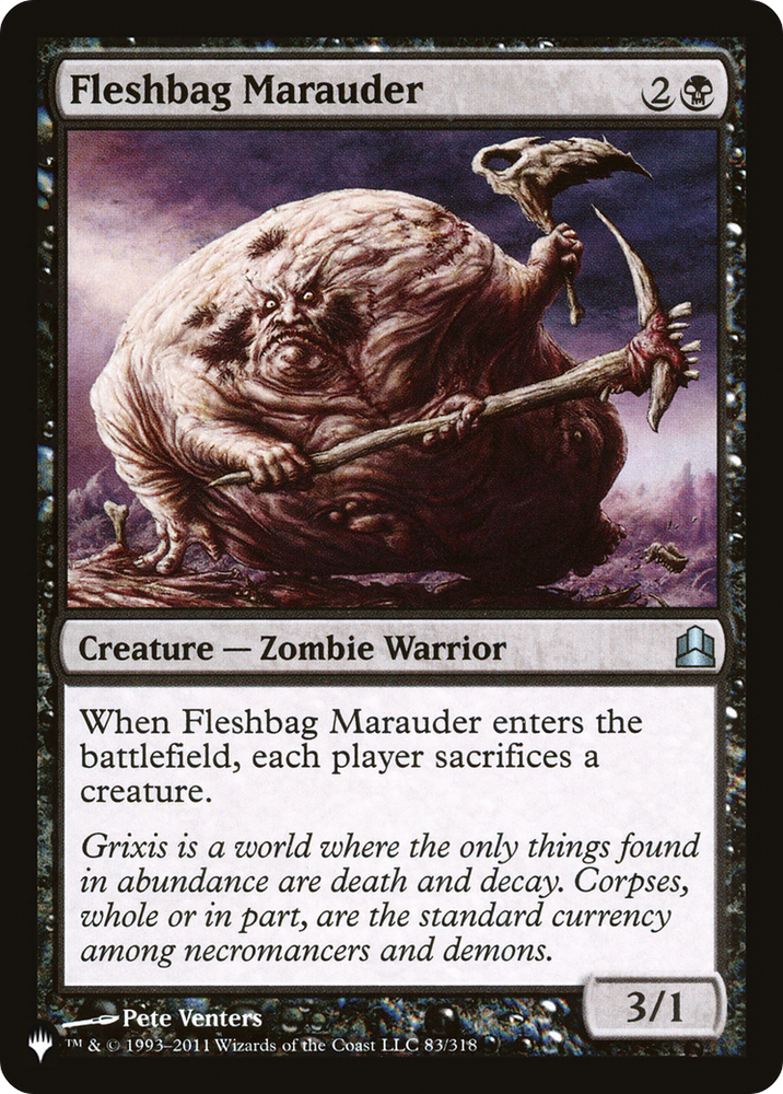 Fleshbag Marauder [The List] Magic: The Gathering