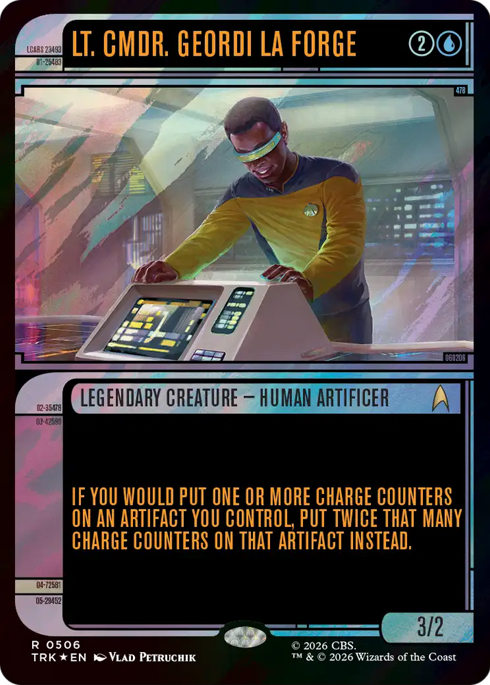 Lt. Cmdr. Geordi La Forge (Showcase) (Surge Foil) [Star Trek] Magic: The Gathering