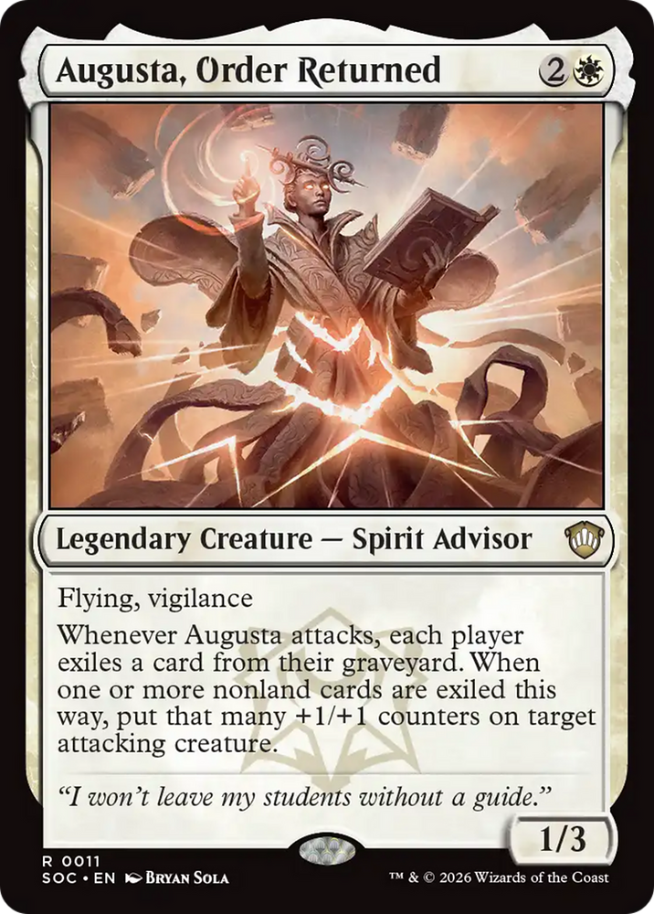 Augusta, Order Returned [Secrets of Strixhaven Commander] Magic: The Gathering