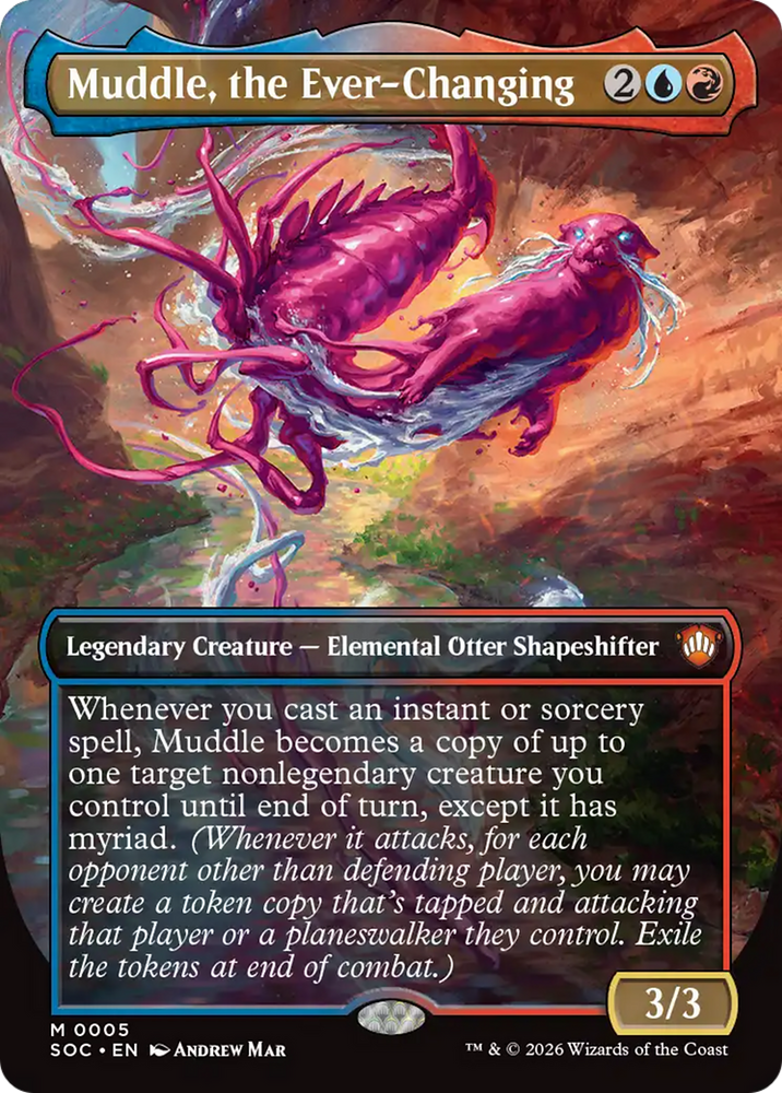 Muddle, the Ever-Changing (Borderless) [Secrets of Strixhaven Commander] Magic: The Gathering