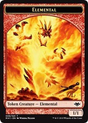 Elemental (008) // Golem (018) Double-Sided Token [Modern Horizons Tokens] Magic: The Gathering