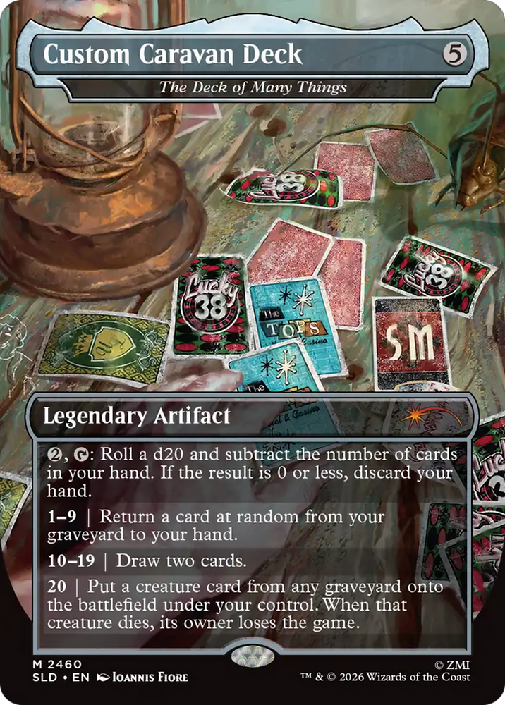 Custom Caravan Deck - The Deck of Many Things [Secret Lair Drop Series] Magic: The Gathering